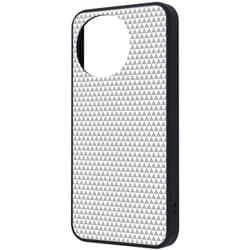 AQUOS sense10/sense9用 maru 衝撃吸収 バンパー ハイブリッドケース ウロコホワイト IQ-CAQM6K4TB/URKW