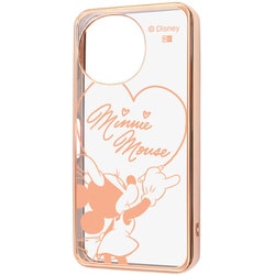 AQUOS sense10/sense9用 ディズニー 衝撃吸収 バンパー メタリック ハイブリッドケース ミニーマウスサイン_メタリック IN-DAQM7MCC1PG/MN25