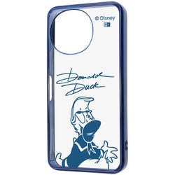 AQUOS sense10/sense9用 ディズニー 衝撃吸収 バンパー メタリック ハイブリッドケース ドナルドダックサイン_メタリック IN-DAQM7MCC1A/DD7