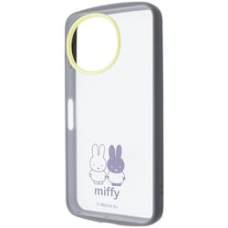 AQUOS sense10/sense9用 ミッフィー Puffull 衝撃吸収 バンパー ハイブリッドケース ミッフィー IN-BAQM7CMD2GR/MFM