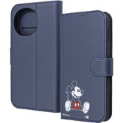 AQUOS sense10/sense9用 ディズニー 衝撃吸収 マグネットベルト シンプル 手帳型レザーケース ミッキーマウス_sitting IJ-DAQM7ELC1DN/MK16