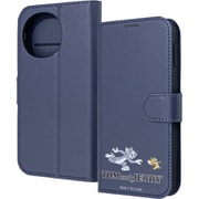 AQUOS sense10/sense9用 トムとジェリー 衝撃吸収 マグネットベルト シンプル 手帳型レザーケース トムとジェリー IJ-WAQM7ELC1DN/TJ71