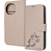 AQUOS sense10/sense9用 猫のダヤン 衝撃吸収 マグネットベルト シンプル 手帳型レザーケース ダヤン_にゃんキュー IJ-IAQM7ELC1BE/DY5