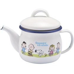 SNJ-2406 PEANUTS ホーローティーポット 茶こし付 ティーポット グリーンフィールド peanutspot