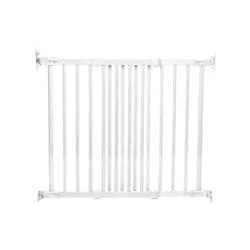 北欧バリアフリーベビーゲート フレックスフィット 階段上 斜め設置可 設置幅：69cm-106.5cm ホワイトウッド BD101W