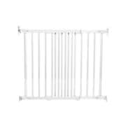 北欧バリアフリーベビーゲート フレックスフィット 階段上 斜め設置可 設置幅：69cm-106.5cm ホワイトウッド BD101W
