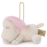 ピーナッツ Cacao すやすやフレンド ボールチェーンマスコット スヌーピー(ホワイト&ストロベリー) 対象年齢:6歳~