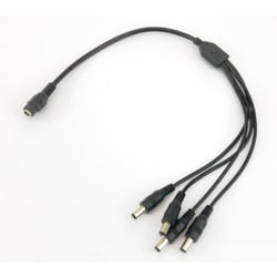 Φ2.1 DC4分配ケーブル CABDC-2.1-4