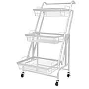 キッチンワゴン ホワイト ny374-wh