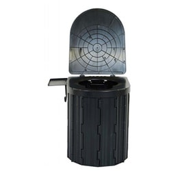 簡易トイレ（ペーパーホルダー付）ブラック sg126-bk