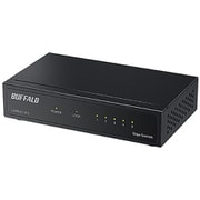 Giga5ポート スイッチングハブ 電源外付け 金属筐体 マグネット付属 ブラック LSW8-GT-5ES/CBK