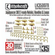 LK350078 1/35 WWII ドイツ 駆逐戦車 38（t） ヘッツァー ノテックライト/取っ手/タイダウンループセット [プラモデル用パーツ]