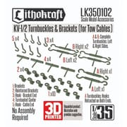 LK350102 1/35 WWII 露/ソ KV-1/2重戦車 牽引ケーブル用 ターンバックル＆ブラケットセット [プラモデル用パーツ]