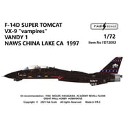 FABD72092 1/72 デカール F-14D スーパートムキャット VX-9 「ヴァンパイアズ」 ヴァンディ 1チャイナレイク海軍兵器センター 1997年 [プラモデル用品]