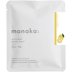 monaka ナチュラルバスソルト 40g ゆず&シトラス