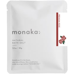 monaka ナチュラルバスソルト 40g プレミアムローズ