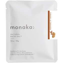 monaka ナチュラルバスソルト 40g キャラメル&シナモン