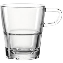 コーヒーカップ 250ml クリアー 6P 024013