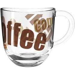 コーヒーカップ 280ml クリアー 6P 024235