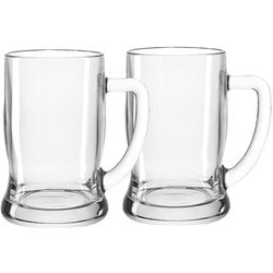 ビールジョッキ 2個セット 500ml クリアー 049458