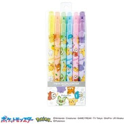 ポケモンA 蛍光ツインペンセット 6色セット 305805