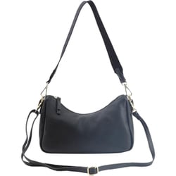 25531-11307 cooco シュリンクレザーダブルストラップ2WAYショルダーバッグ ショルダーバッグ ブラック c2553111307