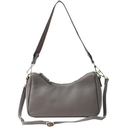 25531-11307 cooco シュリンクレザーダブルストラップ2WAYショルダーバッグ ショルダーバッグ グレー c2553111307