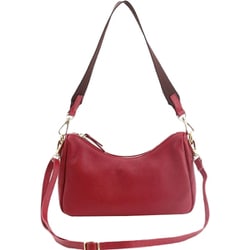 25531-11307 cooco シュリンクレザーダブルストラップ2WAYショルダーバッグ ショルダーバッグ レッド c2553111307