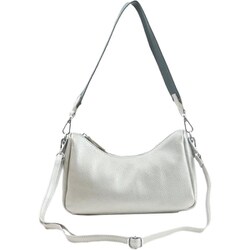 25531-11307 cooco シュリンクレザーダブルストラップ2WAYショルダーバッグ ショルダーバッグ シルバー c2553111307