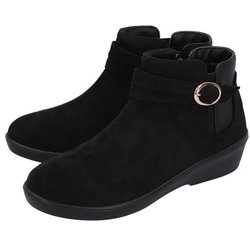 4741 pansy パンジー ブーツ 22.5cm スエードブラック p4741