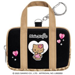 133278 [スクバ風ミニバッグキーホルダー ハローキティ ブラック]