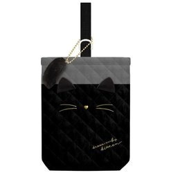 133601 [キルティングシューズバッグ ネコ]