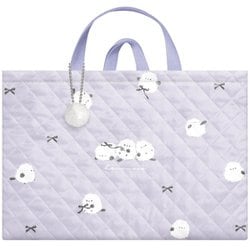 133603 [キルティングおけいこバッグ ふわもこ]