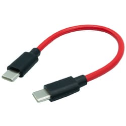 USB2.0 Type-C オス-オス ストレート PD100W対応 10cm SU2-TCC10R