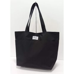 DF-1501 [軽量ポリ 前ポケット付き トートバッグ ブラック]