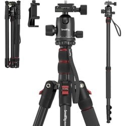 カメラ用三脚 全高180cm 一脚可変式 360°自由雲台付き アルミ製 SR3935