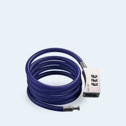 ダイヤル式ワイヤーロック ブルー AC4111