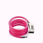 ダイヤル式ワイヤーロック ピンク AC4113
