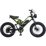 CYCOO TDN-237L-PL 電動アシスト自転車 GHOST 20インチ 36V 11.2Ah 外装7段 ミリタリーカーキ TDN-237L-PL-MKH