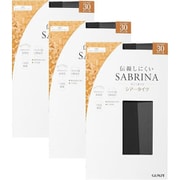 シアータイツ 伝線しにくい 3足組 ブラック LL SP819Y