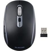 ワイヤレスマウス Precisionist 無線2.4GHz Bluetooth マルチペアリング 充電式 Mサイズ 静音 チルトホイール付 ブラック M-PN10MBMSBK