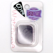 Apple Watch Series 10 42mm用 セキュリティガラス（覗き見ブロック） ラインストーンカバー オーロラ AWFR2515-01AR