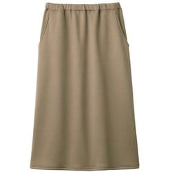 すぽっと履ける裏シャギーロングスカート モカ M～L