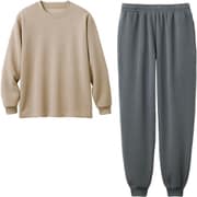 メンズ裏起毛パジャマ ベージュ系 M~L
