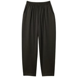 裏起毛ゆるり楽ちんパンツ ブラック LL