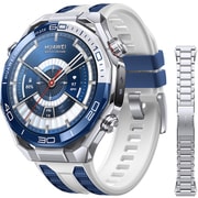 HUAWEI WATCH Ultimate 2/Blue ブルー チタンベルト付き 20ATM防水(150mダイビングテクノロジー)水中通信 ゴルフナビ機能 高精度GPS搭載 血中酸素レベル 心電図 睡眠/健康/情緒モニタリング X-TAPワンタップヘルスケアチェック GPSスマートウォッチ March-B29-BL