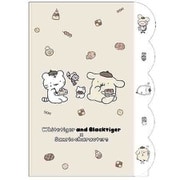 【限定】 ダイカットクリアファイル5P ホワイトタイガーとブラックタイガー×サンリオキャラクターズ BE S2176076