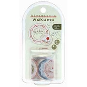 S8815674 [【限定】 ロールシール wakumo（ワクモ） 丸 お皿とスイーツ]