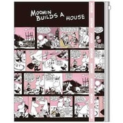 【限定】 ゴムバンド付きクリアファイル5P+F MOOMIN コミック ピンク S2175959