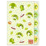 【限定】 ダイカットクリアファイル5P お茶犬 リョク S2175878